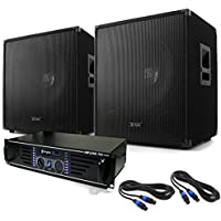 Los mejores  - Electronic-Star Equipo DJ PA Lewis 1200 Bass Tornado 38cm 1200W